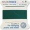 Griffin Nylon Bead Cord Perlseide – Size 6 (0.70mm) – 2 Meters per Card – Stainless Steel Needle Attached – for Knotting Pearls, Gemstones, Crystals and Beads